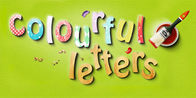 Colourful letters